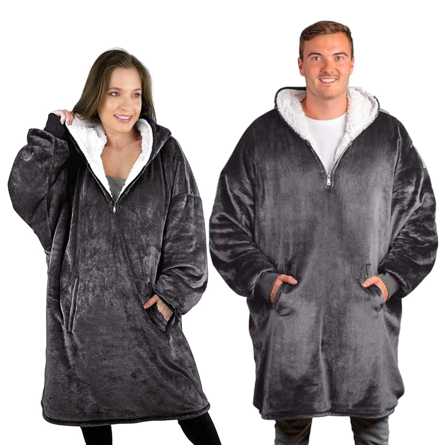The Quarter-Zip Blanket Hoodie